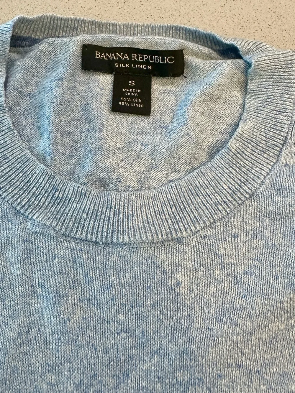 Banana Republic Light Blue Crewneck Sweater